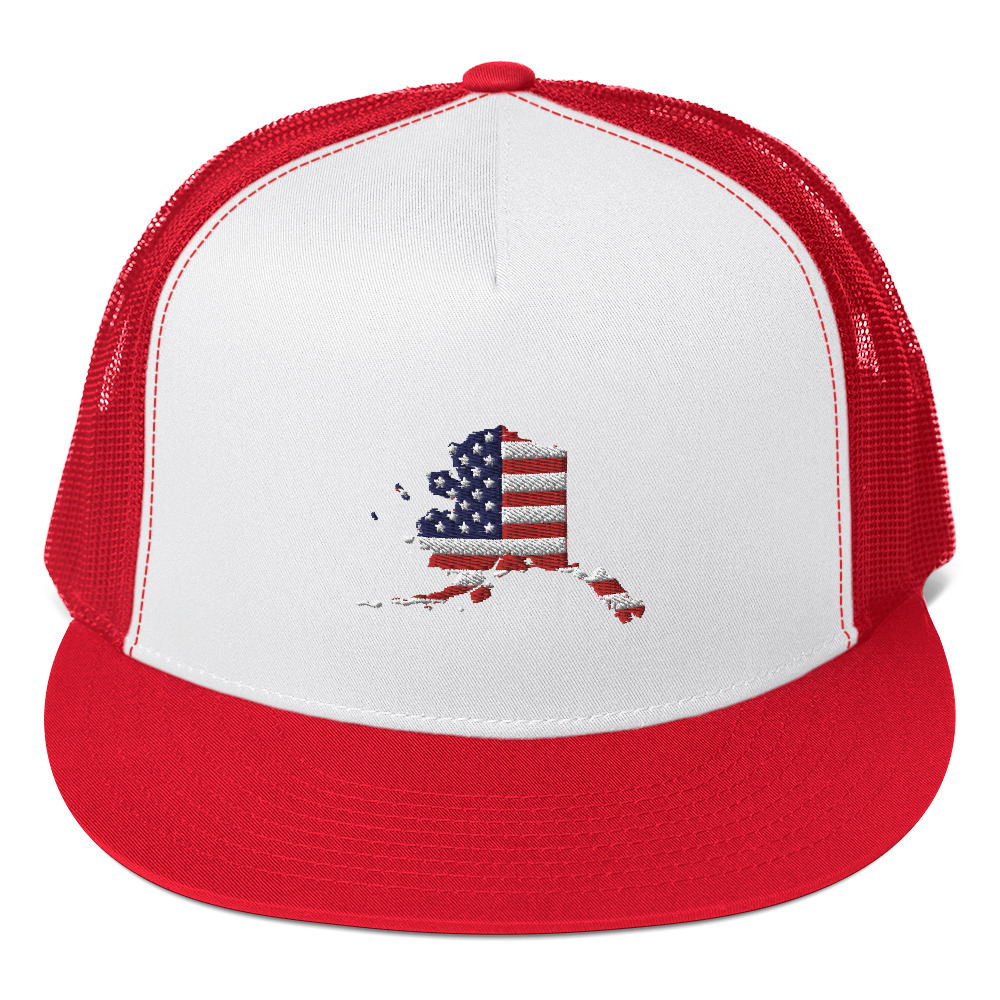 Alaska-Patriot Trucker Hat – Kenai Backcountry Adventures Store